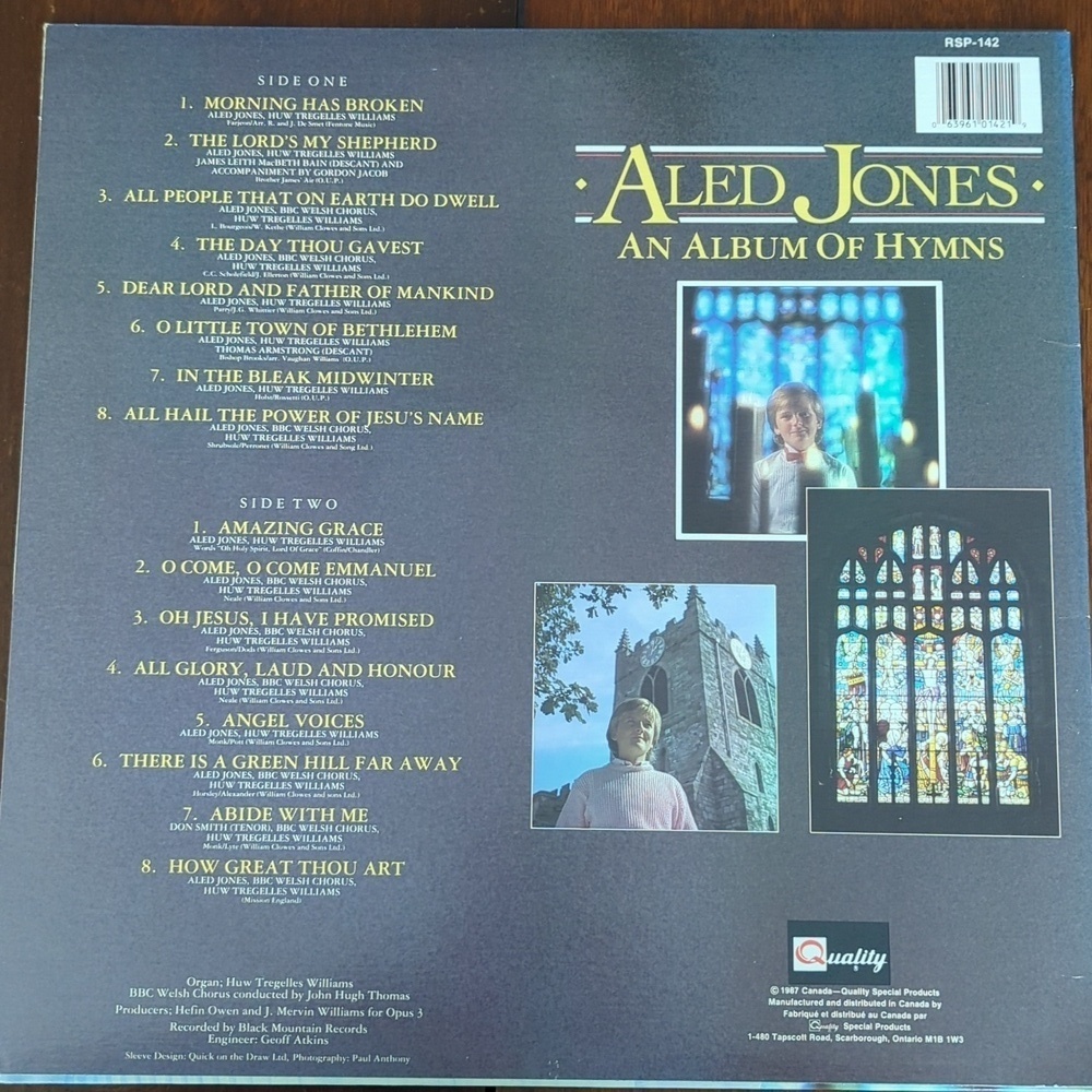 Aled Jones: An Album Of Hymns, LP Record - Picture 2 of 5